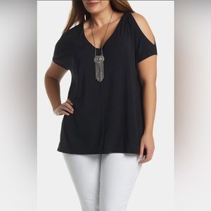 Tart Rocky Cold Shoulder Super Soft Tee Shirt Blouse